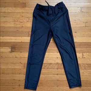 High shine 7/8 leggings - black